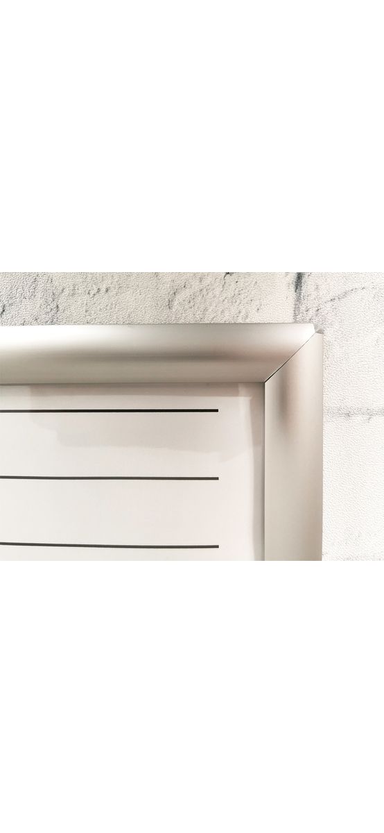 Tablă albă whiteboard, planificator săptămânal, cu ramă din aluminiu, 60x80cm