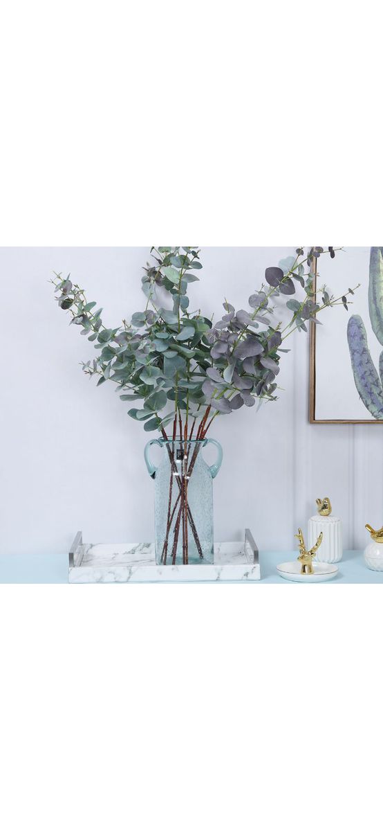 Plantă artificială verde, 70 cm înălţime, 3 crengi
