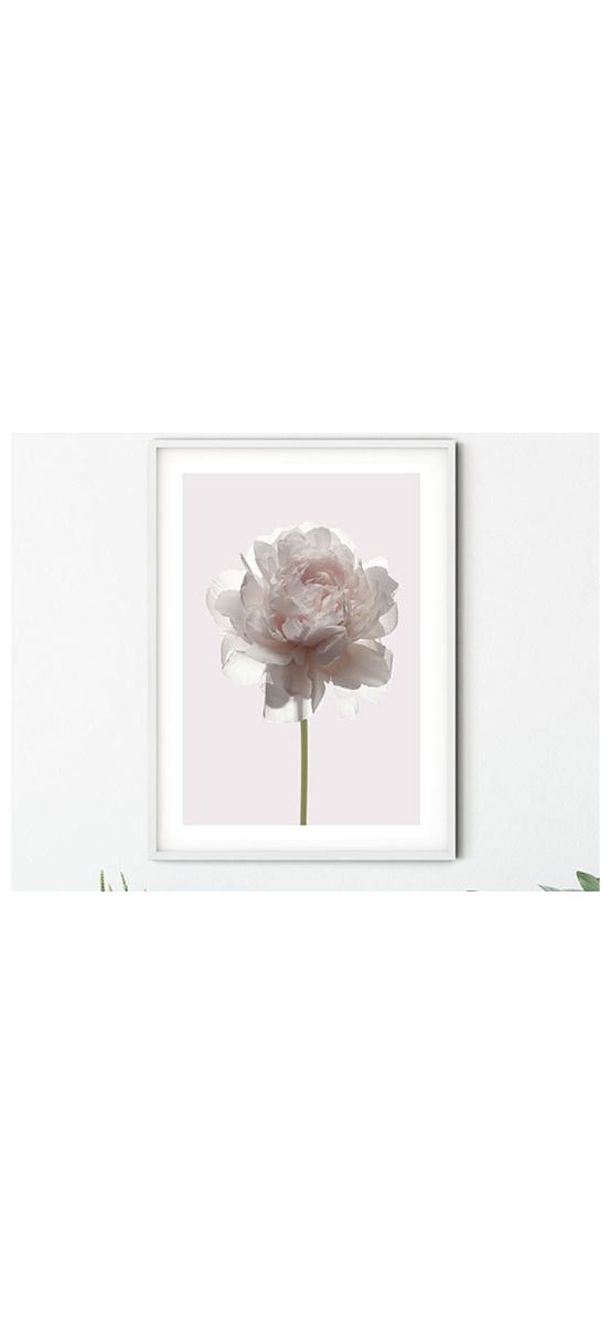 Set cadou Folina - vază ceramică, buchet plante artificiale, poster digital în ramă