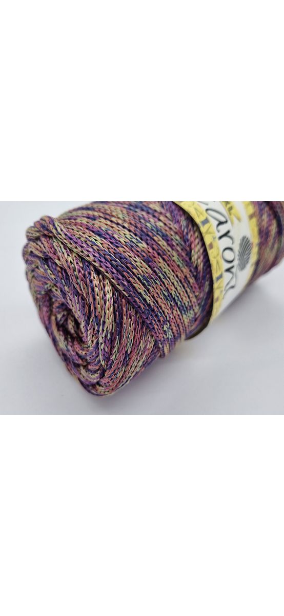 PP Macrame XL, şnur colorat, melanj mov
