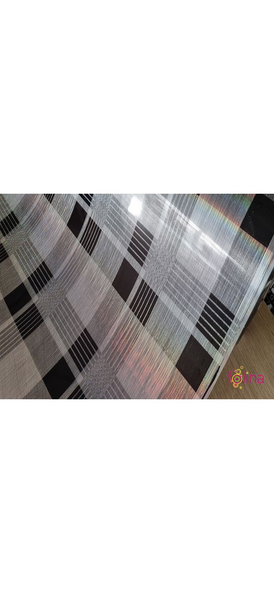 Folie protecţie gri cu model carouri negre, fără adeziv, 1.2 mm grosime, 100 cm lăţime