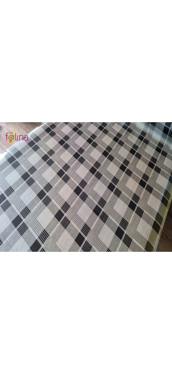 Folie protecţie gri cu model carouri negre, fără adeziv, 1.2 mm grosime, 100 cm lăţime