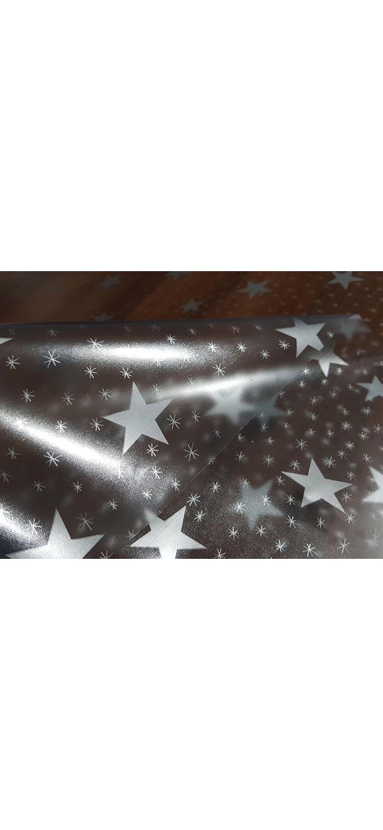 Folie protecţie mobilă transparentă,d-c-fix, cu steluţe argintii, 140 cm lăţime