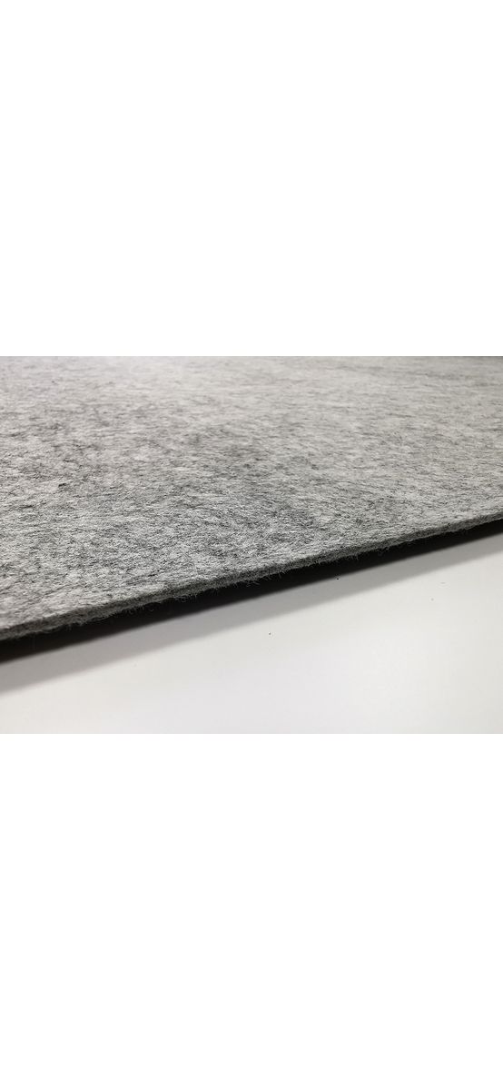 Fetru la metru, pâslă gri deschis cu grosime de 3 mm, cu lățimea de 90cm - produs 100% din materiale reciclate