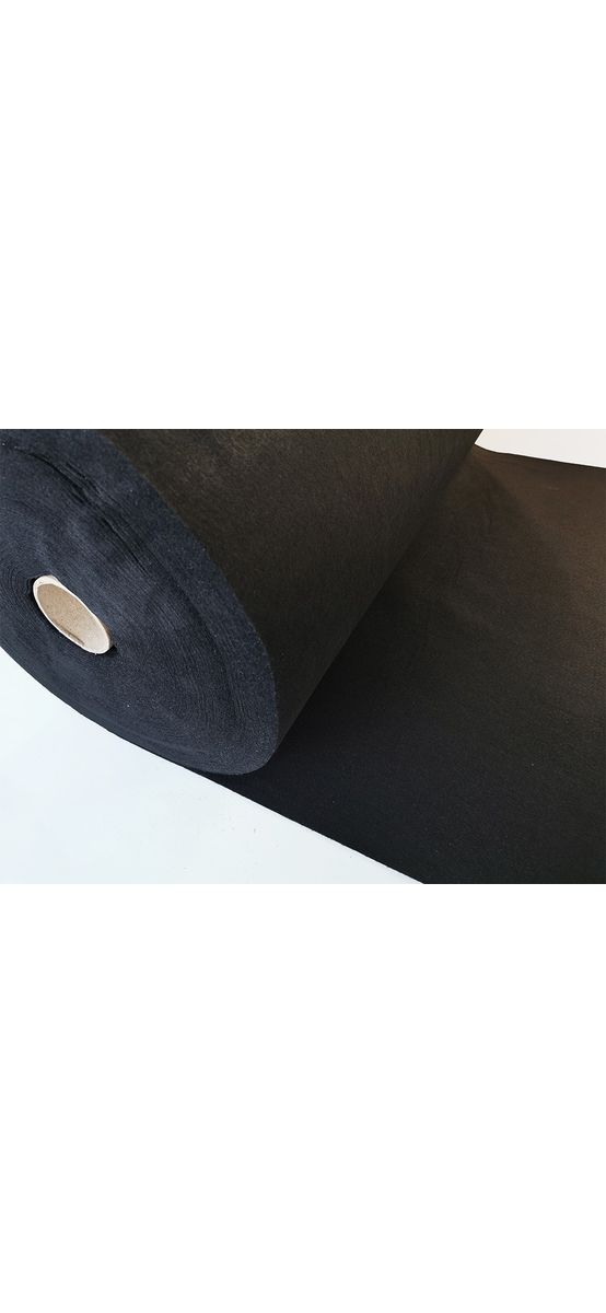 Fetru la metru, pâslă neagră cu grosime de 1 mm, lățime 100cm