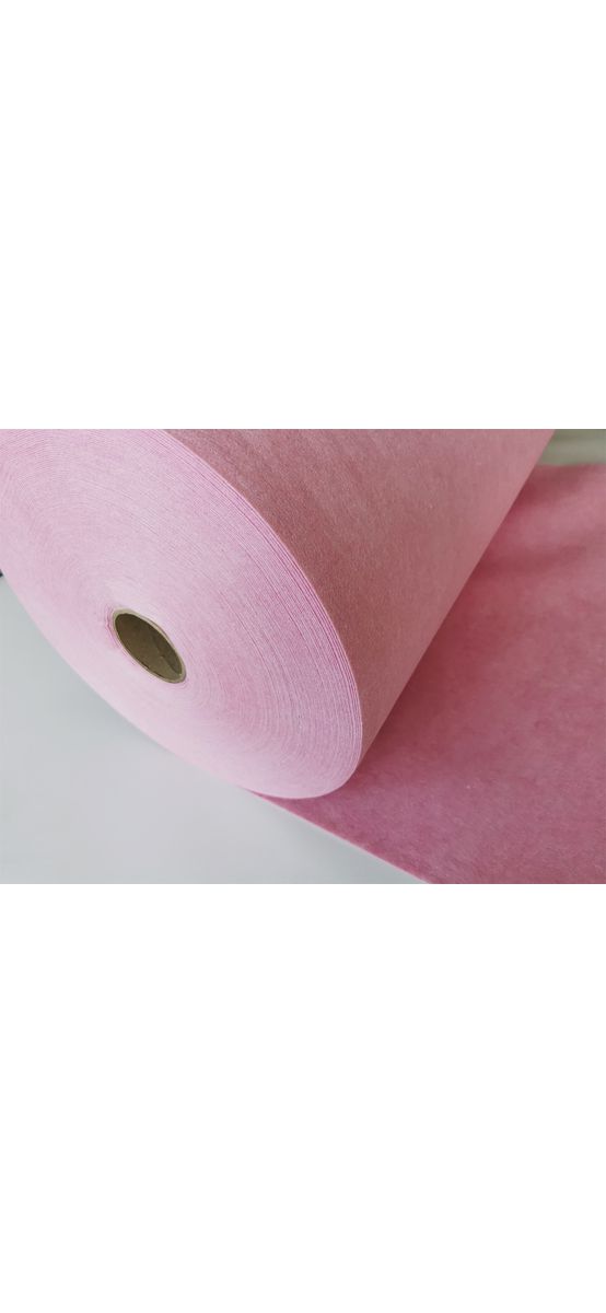 Fetru la metru, pâslă roz cu grosime de 1 mm, cu lățimea de 100cm