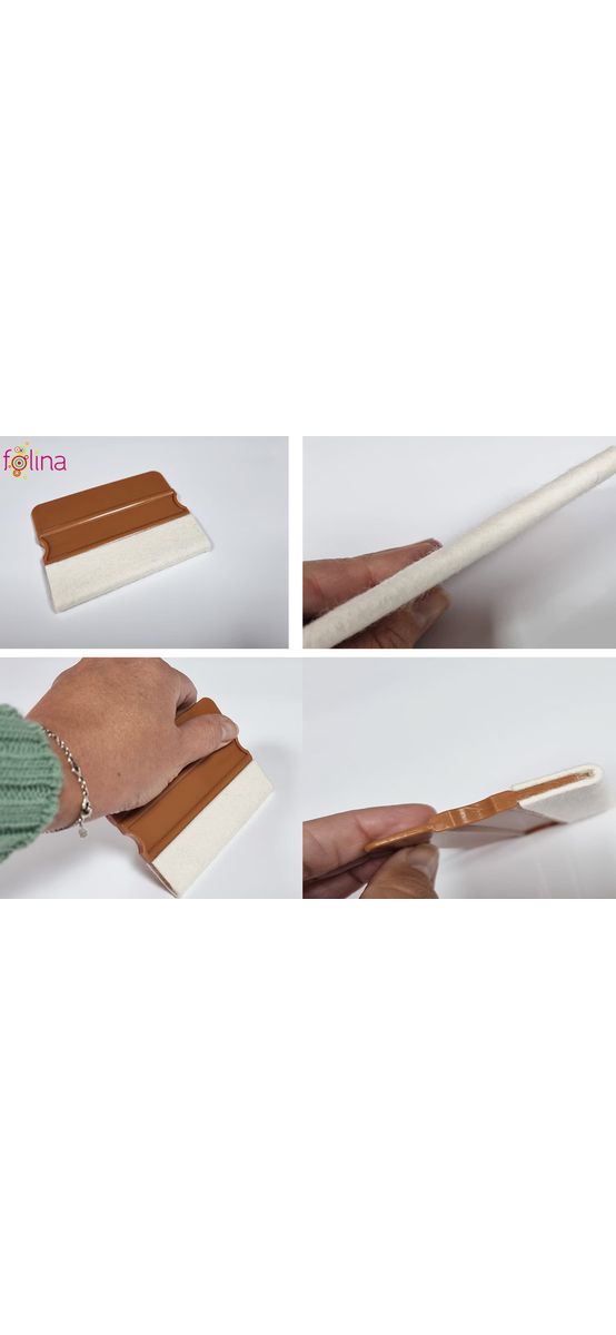 Racletă pentru aplicare folie, autocolant şi stickere, Folina TM70L