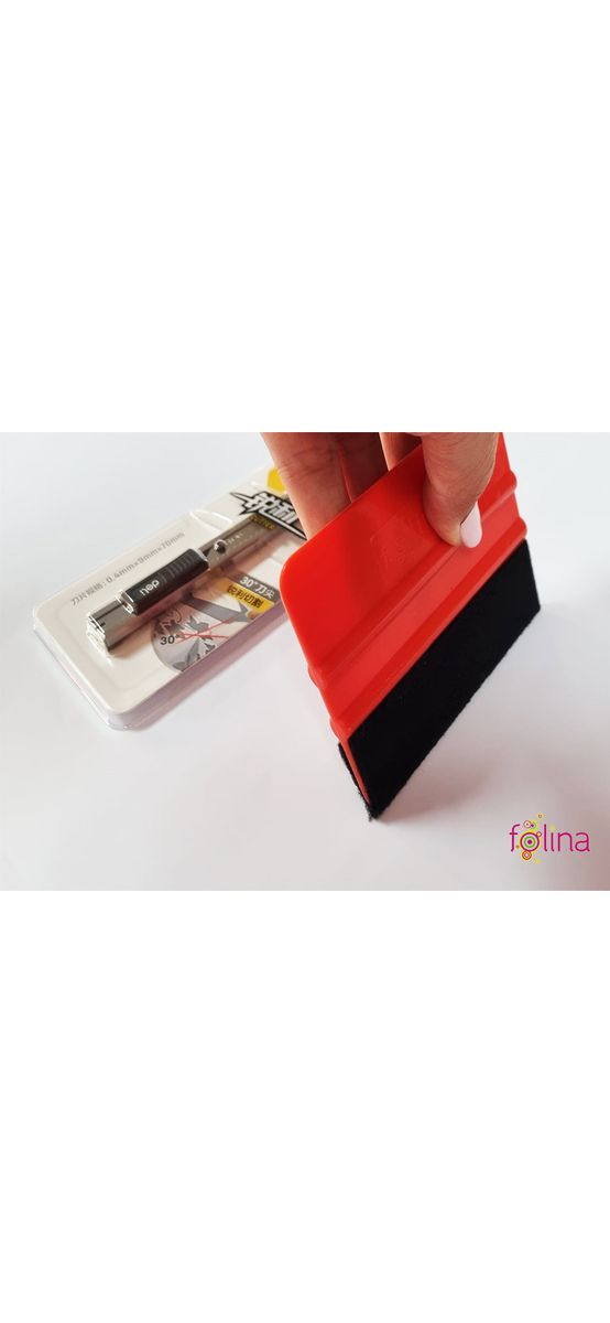 Set racletă şi cutter pentru aplicare folie şi autocolant
