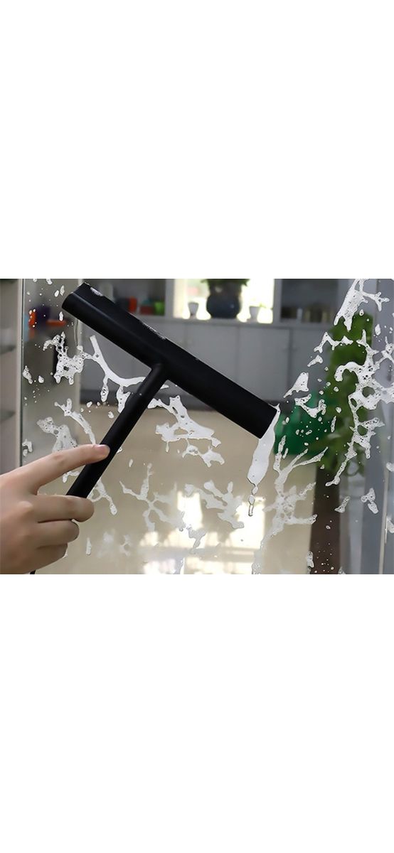 Racletă profesională din silicon pentru ștergerea cabinelor de duș sau a suprafețelor din sticlă