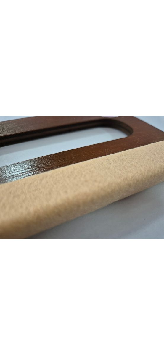 Racletă profesională din lemn cu cap din pâslă, dimensiune 10x15 cm