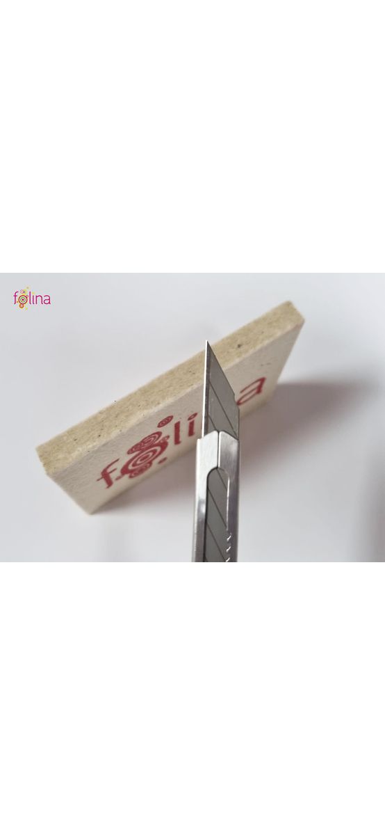 Set racletă din pâslă şi cutter metalic, pentru aplicare autocolant şi stickere