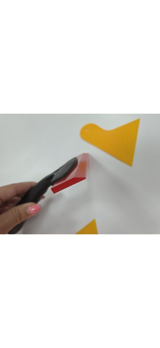 Set aplicare folie geam – 5 piese: raclete plastic, racletă silicon cu mâner, cutter cu 10 rezerve