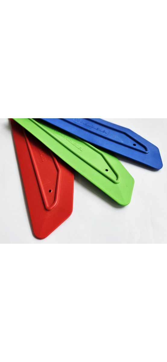 Set 3 raclete trapezoidale, profesionale, pentru aplicare folie, colantări diverse, 23x7 cm