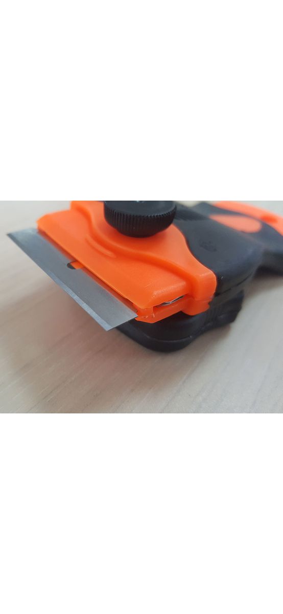 Răzuitor Pocket, Folina, accesoriu metalic pentru curățarea suprafețelor de sticlă