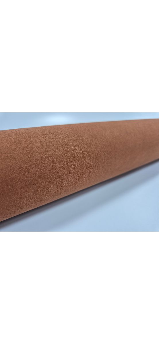 Rolă din piele ecologică autoadezivă culoare maro, imitație piele întoarsă, moale si flexibilă, 1mm grosime, dimensiune 50x100cm