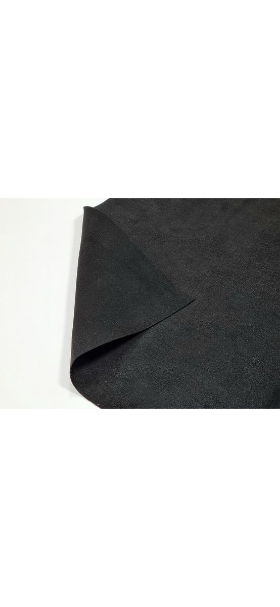 Piele ecologică, culoare neagră, imitație piele întoarsă, moale si flexibilă, 1mm grosime
