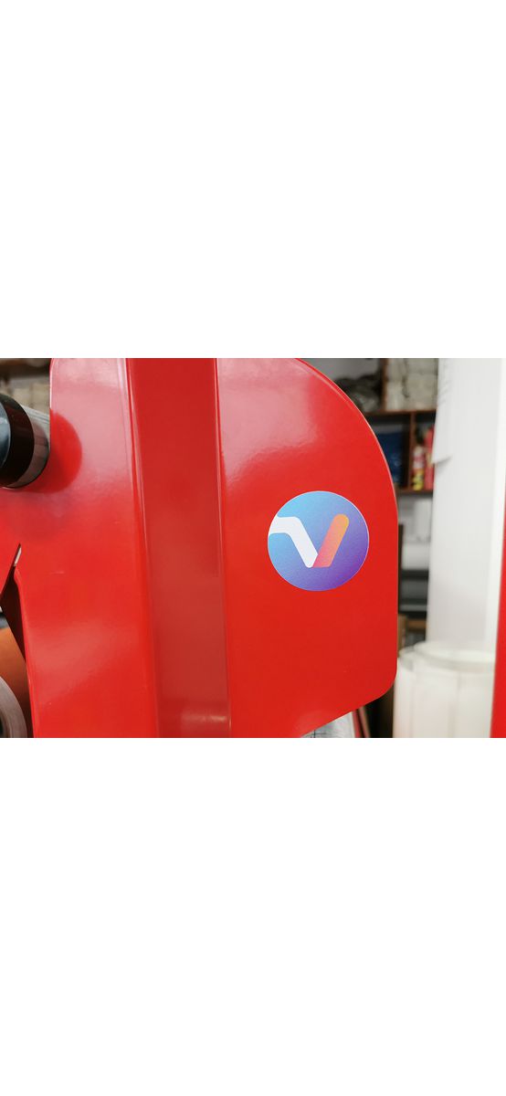 Rolă cu stickere personalizate, 20 de elemente  cu diametrul de 45 mm