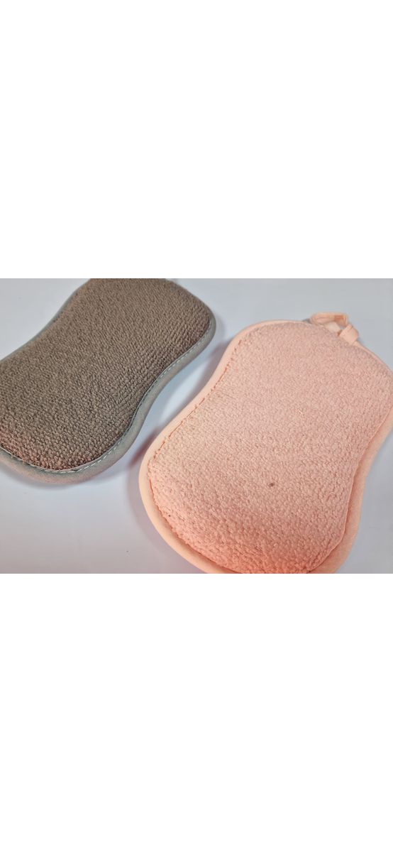 Set 2 bureţi microfibră cu 2 feţe, utilizare universală, 16x9 cm