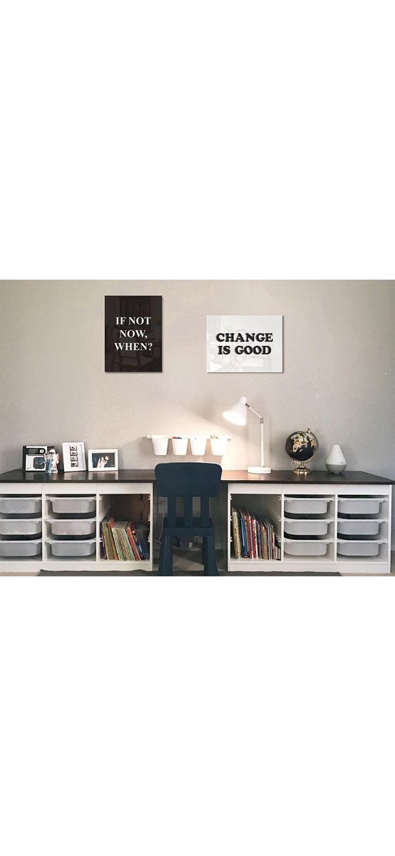 Set 2 tablouri cu mesaj motivaţional, Folina, decorațiune cu text, dimensiune tablou 30x40 cm