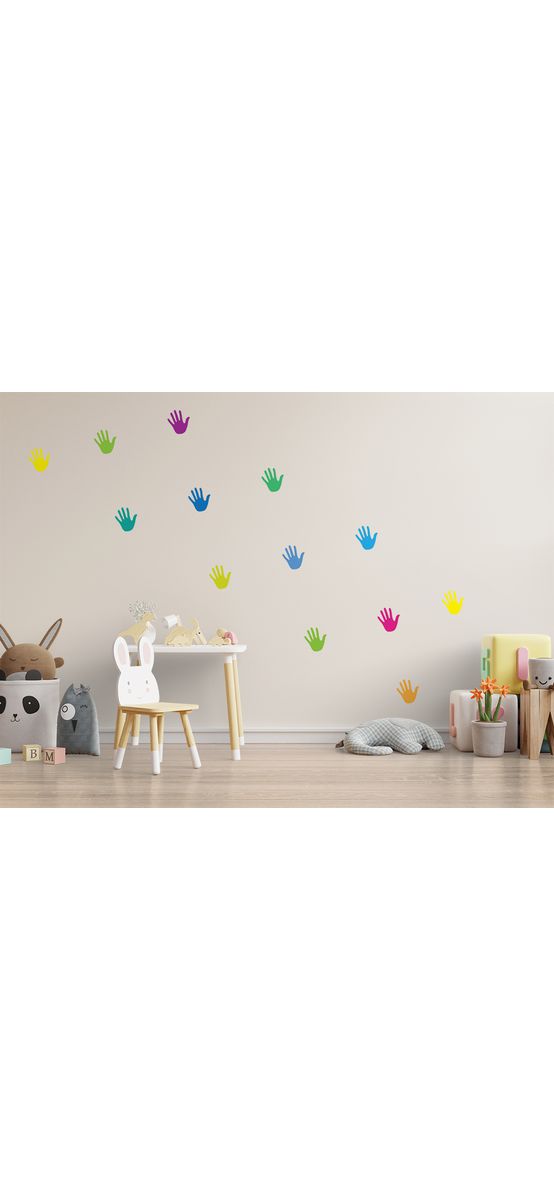Set 20 stickere Palme colorate, autoadezive, multicolor