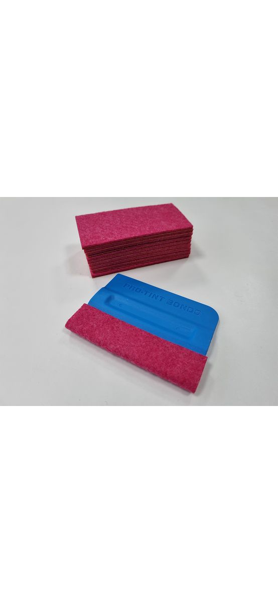 Set de 10 rezerve din pâslă neagră, autoadezive, pentru raclete