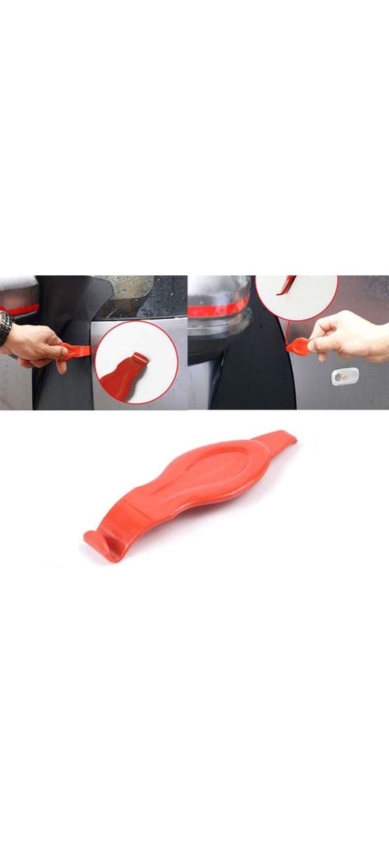 Set 2 raclete din plastic pentru colantare auto, capăt dublu pentru colțuri