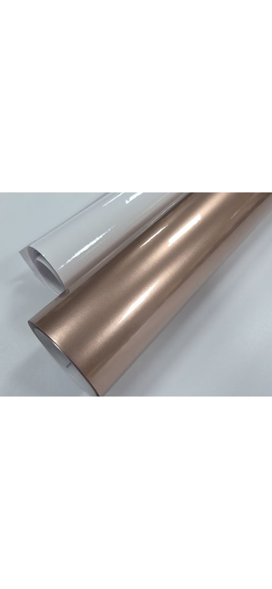 Set autocolant rose gold metalic lucios 30x100 cm + folie transfer 30x100 cm – pentru cutter plotter și stickere elegante