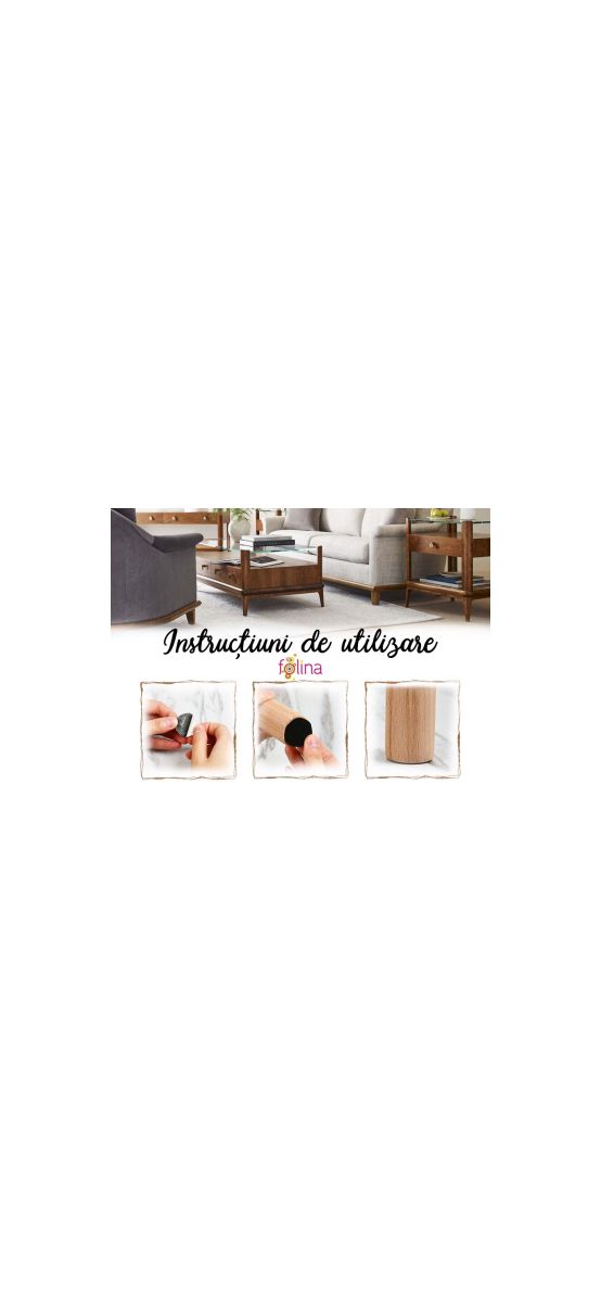 Protecție picioare scaune şi mobilier, buline autoadezive din pâslă - set 70 bucăți de forme diferite