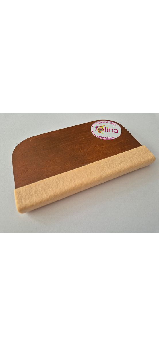 Set de 10 rezerve din pâslă 5x15 cm bej, autoadezive, pentru raclete