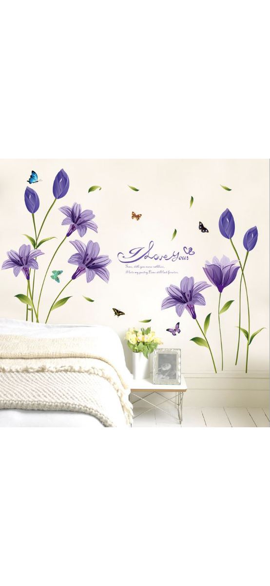 Stickere flori, Folina, decor mov