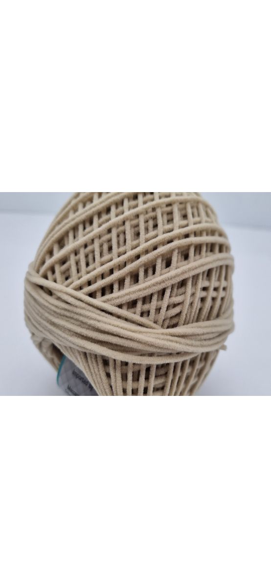 Snur catifelat grej, Maccaroni Suede, pentru tricotat si crosetat