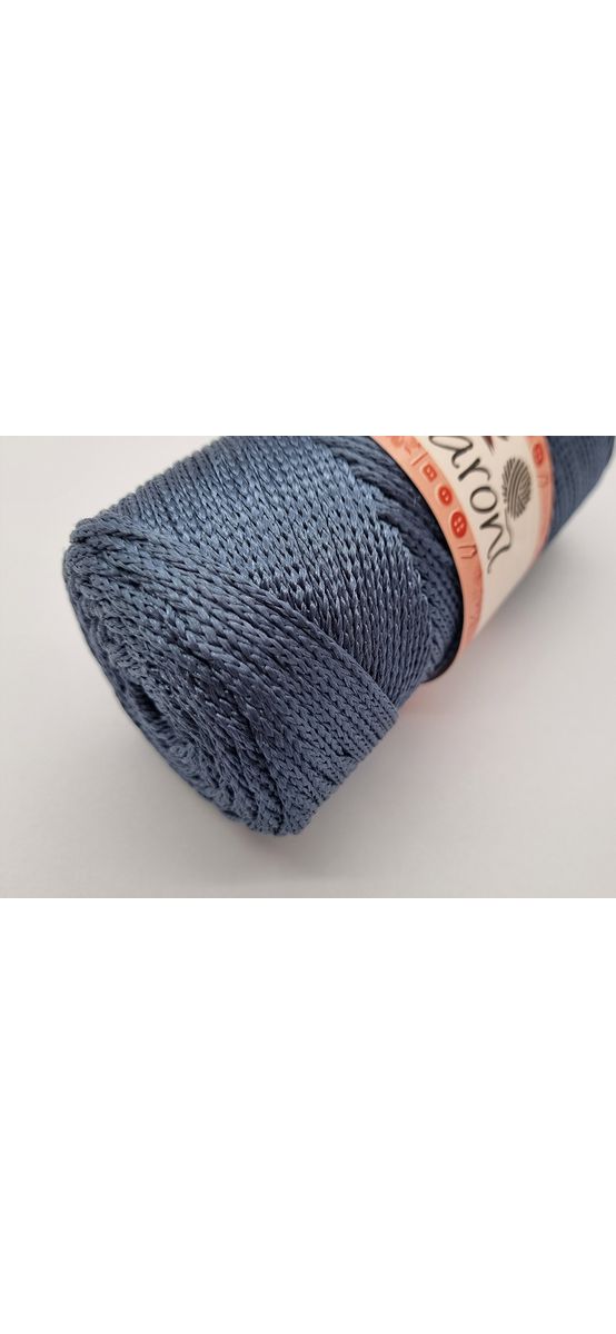 PP Macrame, şnur gri petrol, 2-3 mm grosime
