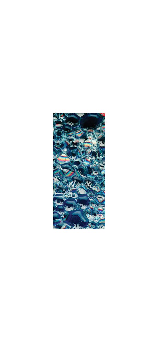 Autocolant uşă Soap Bubbles, Folina, model multicolor, dimensiune autocolant 92x205 cm