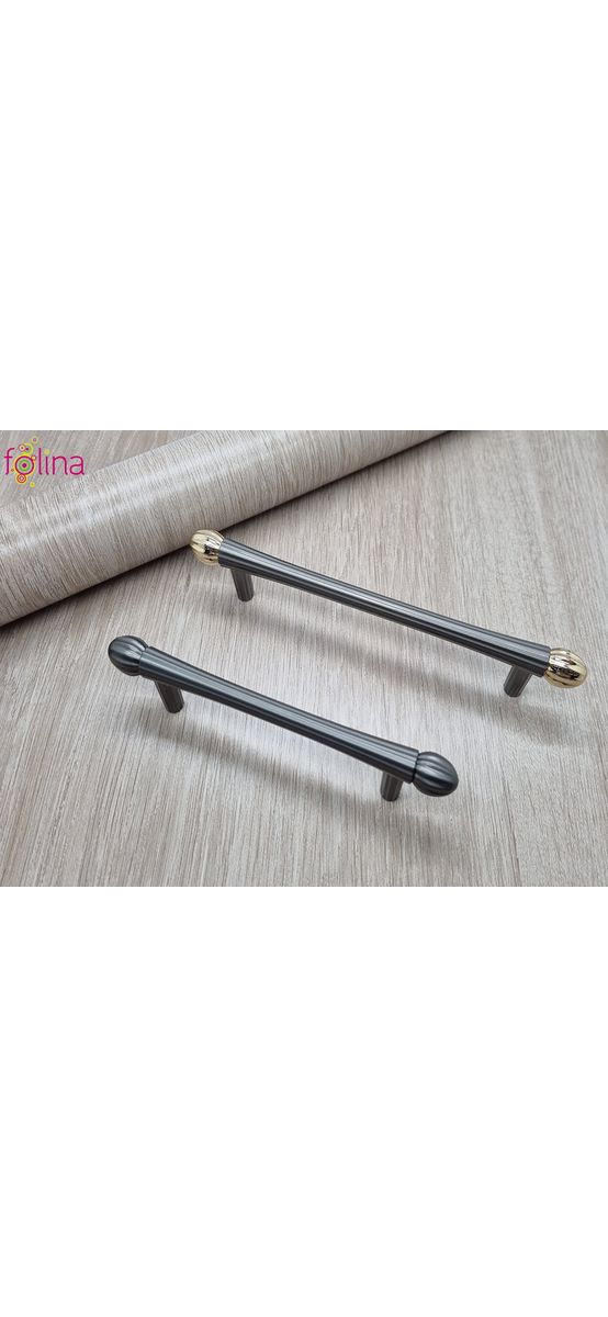 Mâner mobilă metalic, gri antracit, 128 mm distanţa dintre punctele de prindere