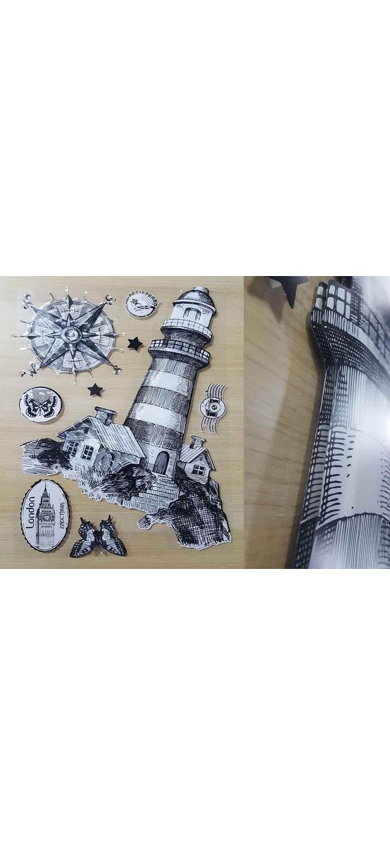 Sticker grafic 3D Far