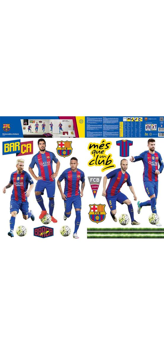 Sticker 5 fotbalişti FC Barcelona