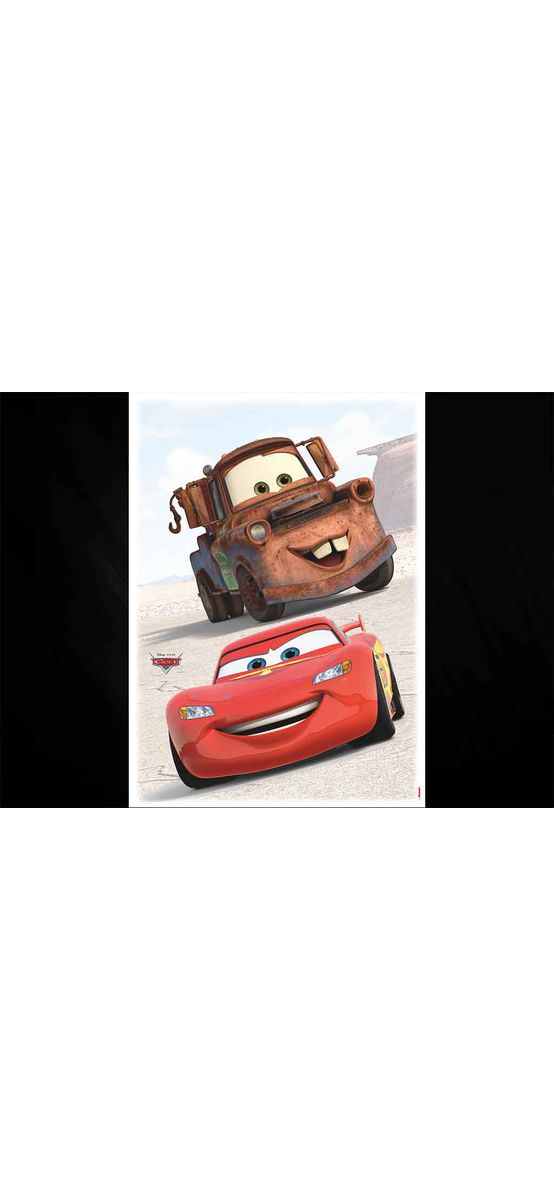 Stickere cameră băiat cu maşini Cars Friends, Komar, autoadeziv- planşă de 50x70 cm