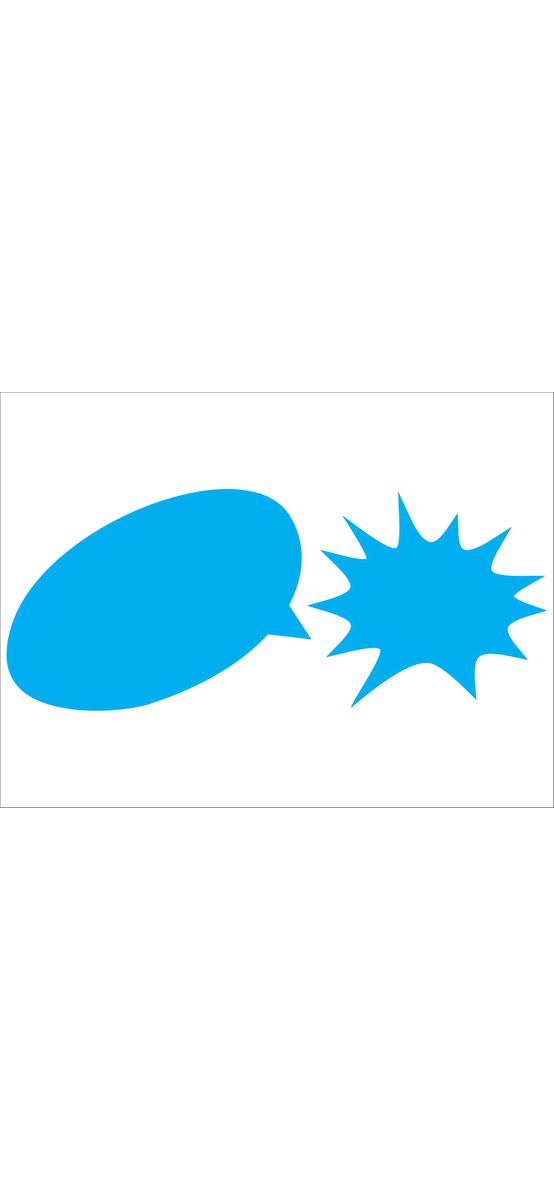 Sticker tablă de scris Bubble Blue, Aslan, decorațiune pentru copii, sticker autoadeziv