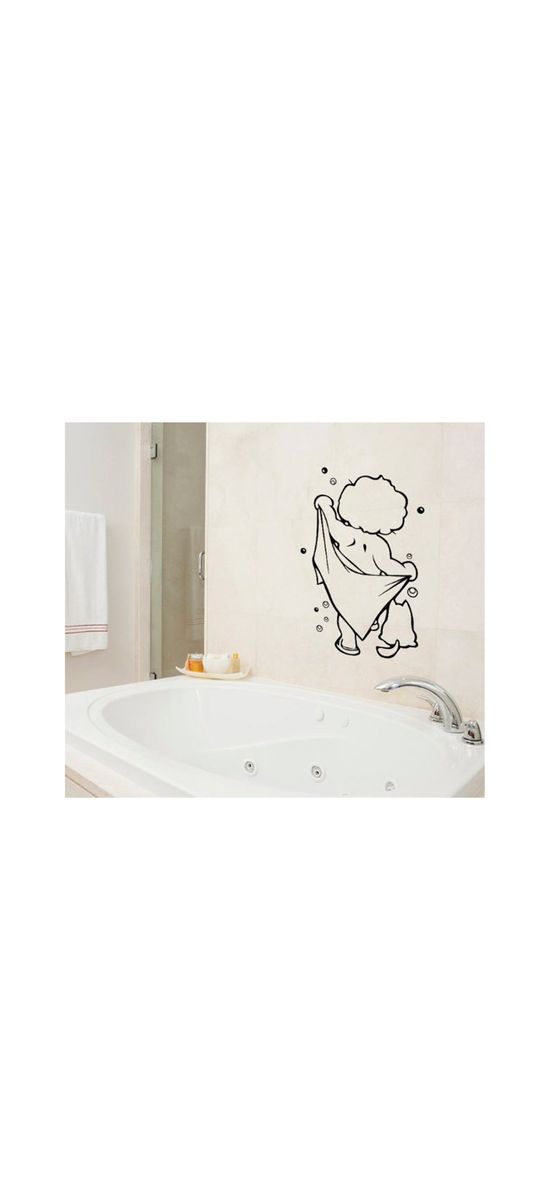 Sticker cabină duş, Folina, Bath time, 30x40 cm