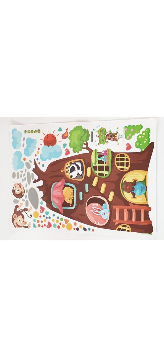 Sticker Animale năzdrăvane, Folina, pentru copii, autoadeziv, multicolor