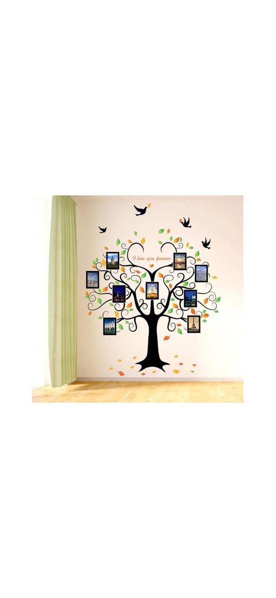 Sticker perete Copac, Folina, decor galerie foto, 200x160 cm