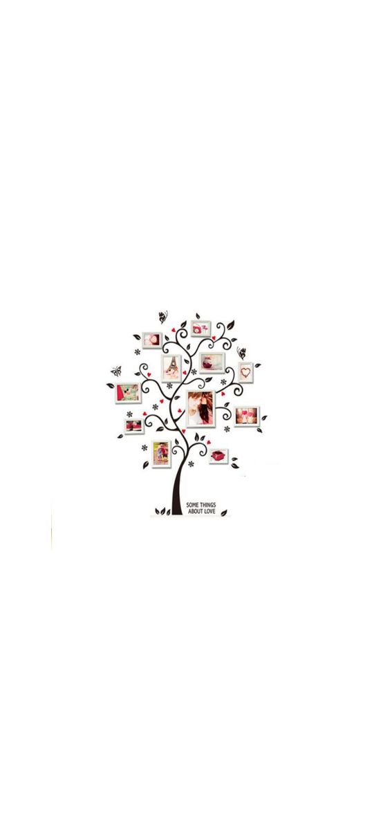 Sticker decorativ Copac, Folina, negru, 100 cm