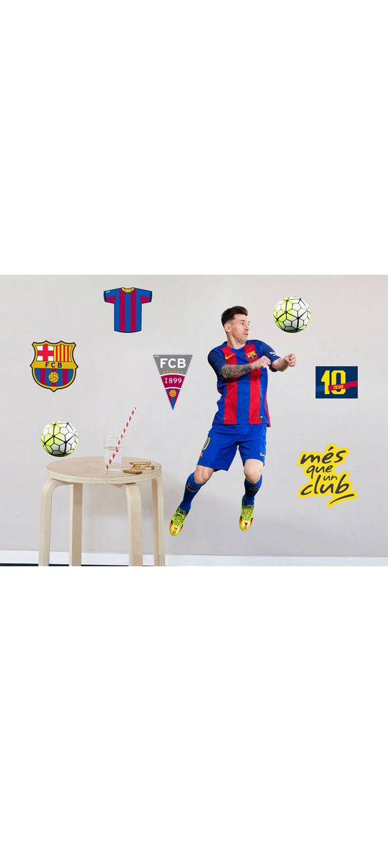 Sticker Messi, Imagicom, autoadeziv, 30 x 60 cm