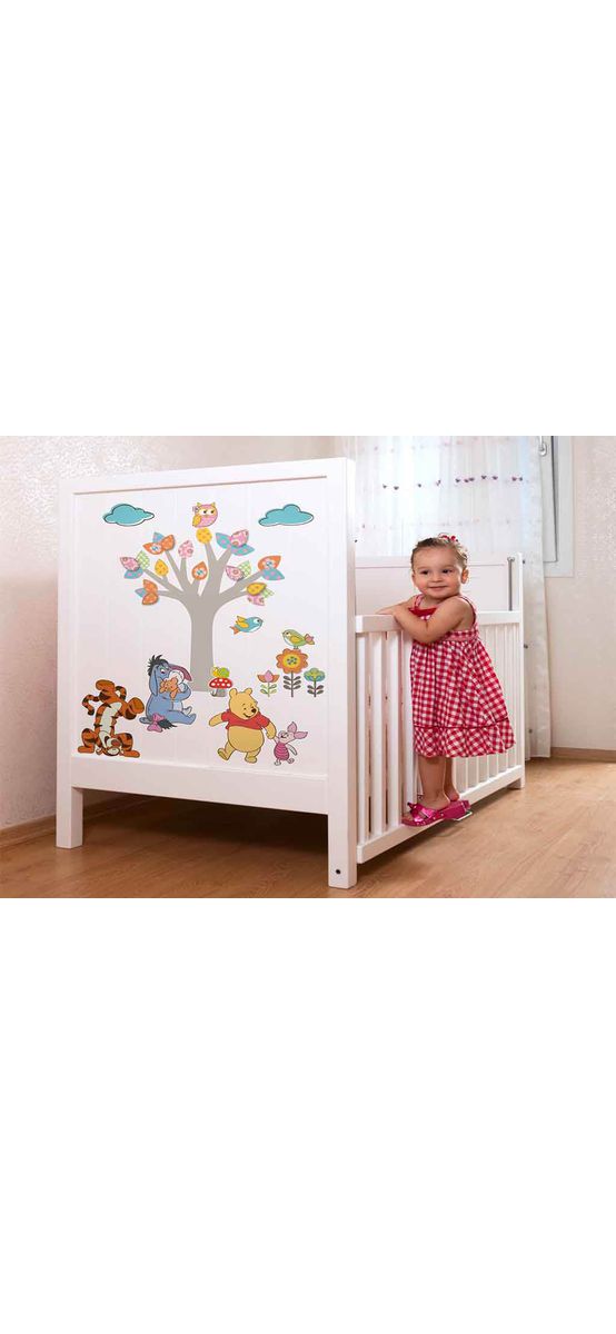 Sticker Winnie the Pooh Nature Lovers, Komar, pentru copii, multicolor- planşă de 50x70 cm