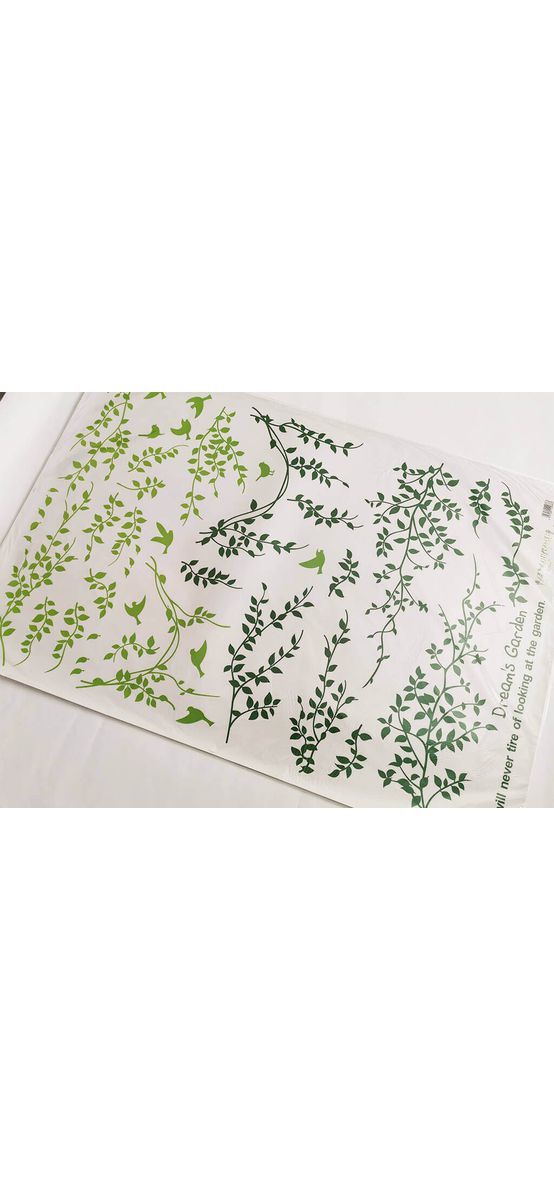 Sticker Dream garden, Folina, model crengi verzi şi păsări