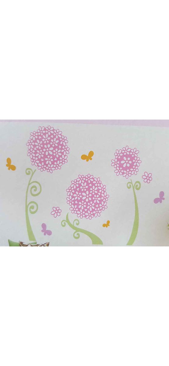 Sticker 3D Floare roz
