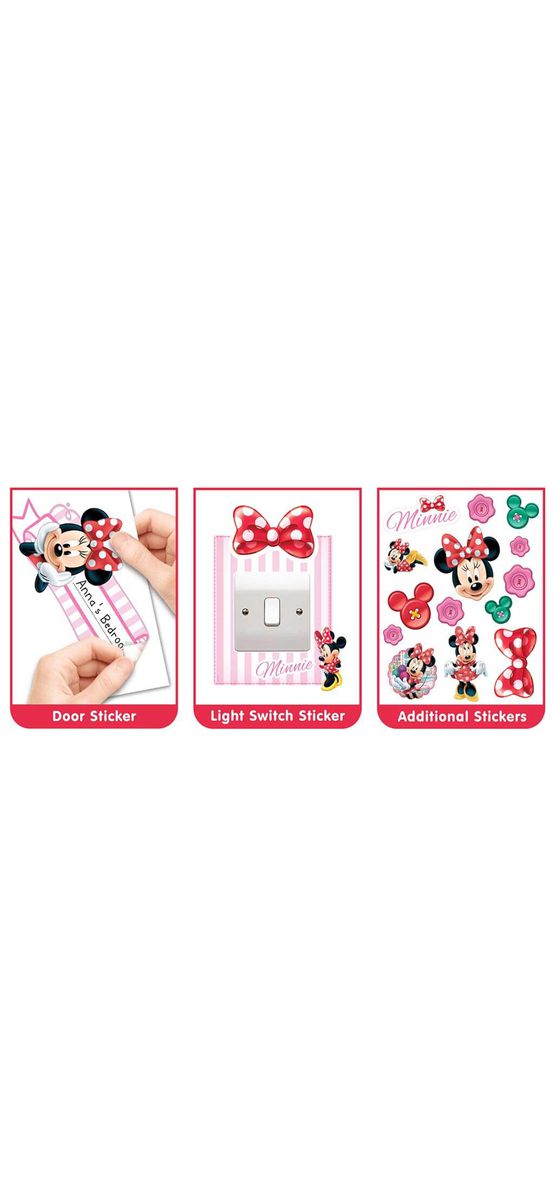 Mega Sticker Disney Minnie Mouse, Walltastic, 120 cm înălţime