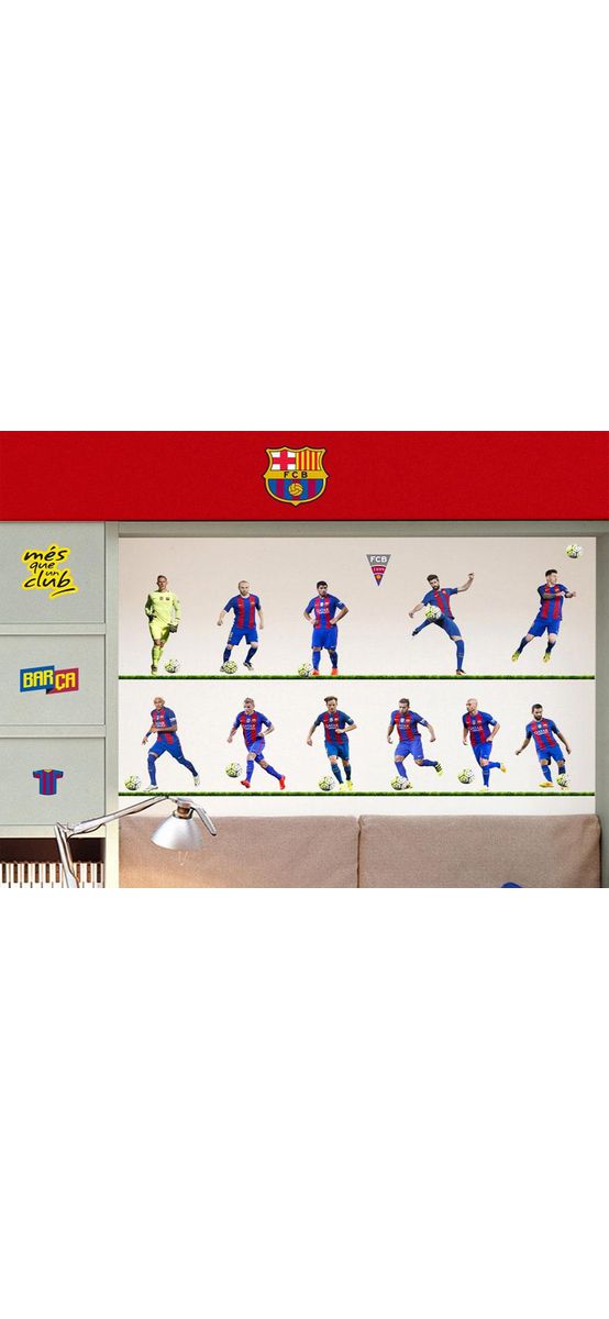 Sticker 11 fotbalişti FC Barcelona, Imagicom, autoadeziv