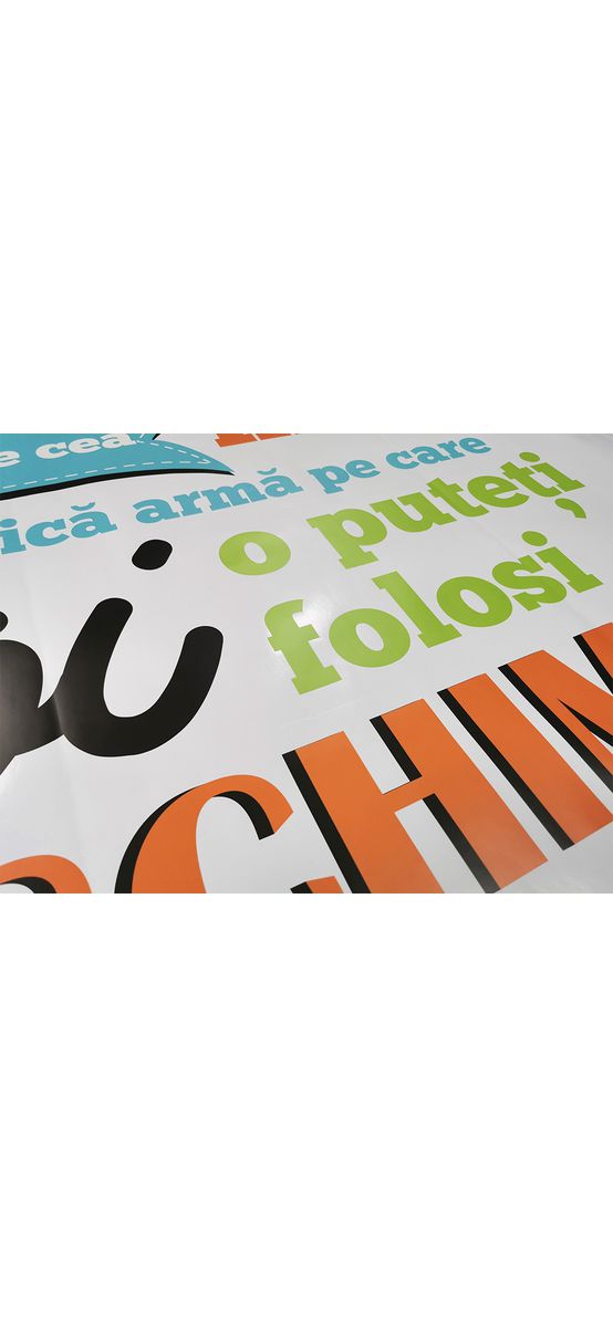 Sticker educațional citat Nelson Mandela despre educație, decorațiune pentru școli și grădinițe, multicolor, 120x120 cm, racletă de aplicare inclusă