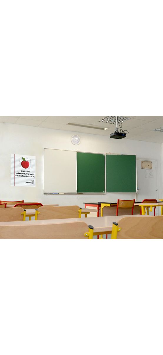 Sticker cu citat Aristotel, decorațiune pentru școli sau grădinițe, 90x70 cm, racletă de aplicare inclusă